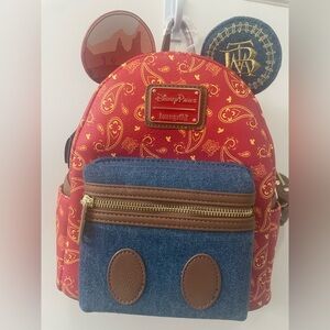 Disney Mickey Thunder Mountain Loungefly Backpack New